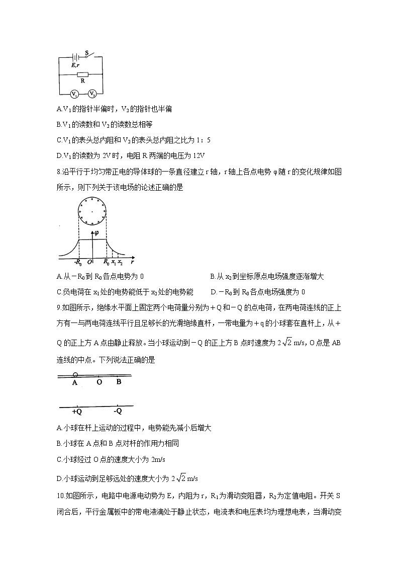 2021全国百强名校“领军考试”高二上学期11月联考试题物理含解析03