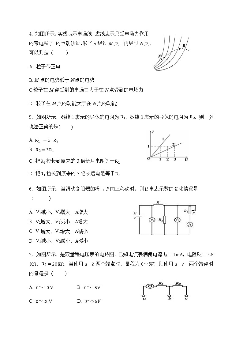 2021华中师范大学琼中附中高二上学期期中考试物理试题含答案第2页