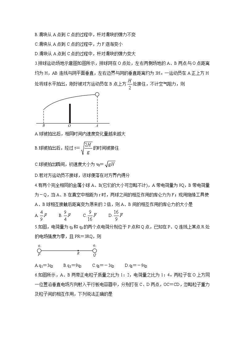 2021湖南省五市十校高二上学期第一次联考试题物理含答案第2页