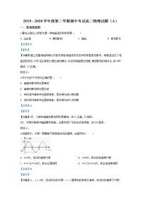 2020【KS5U解析】菏泽高二下学期期中考试物理试题含解析