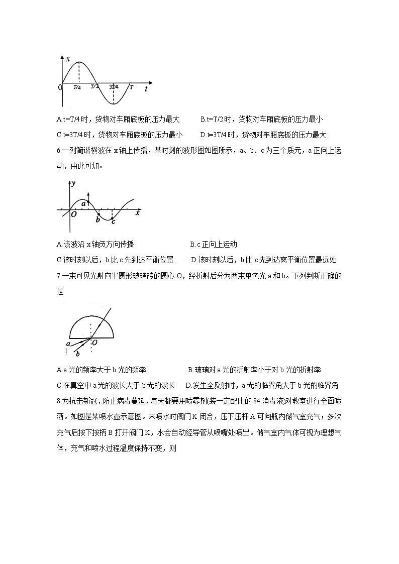 2020苏州高二下学期期中考试物理含答案第2页