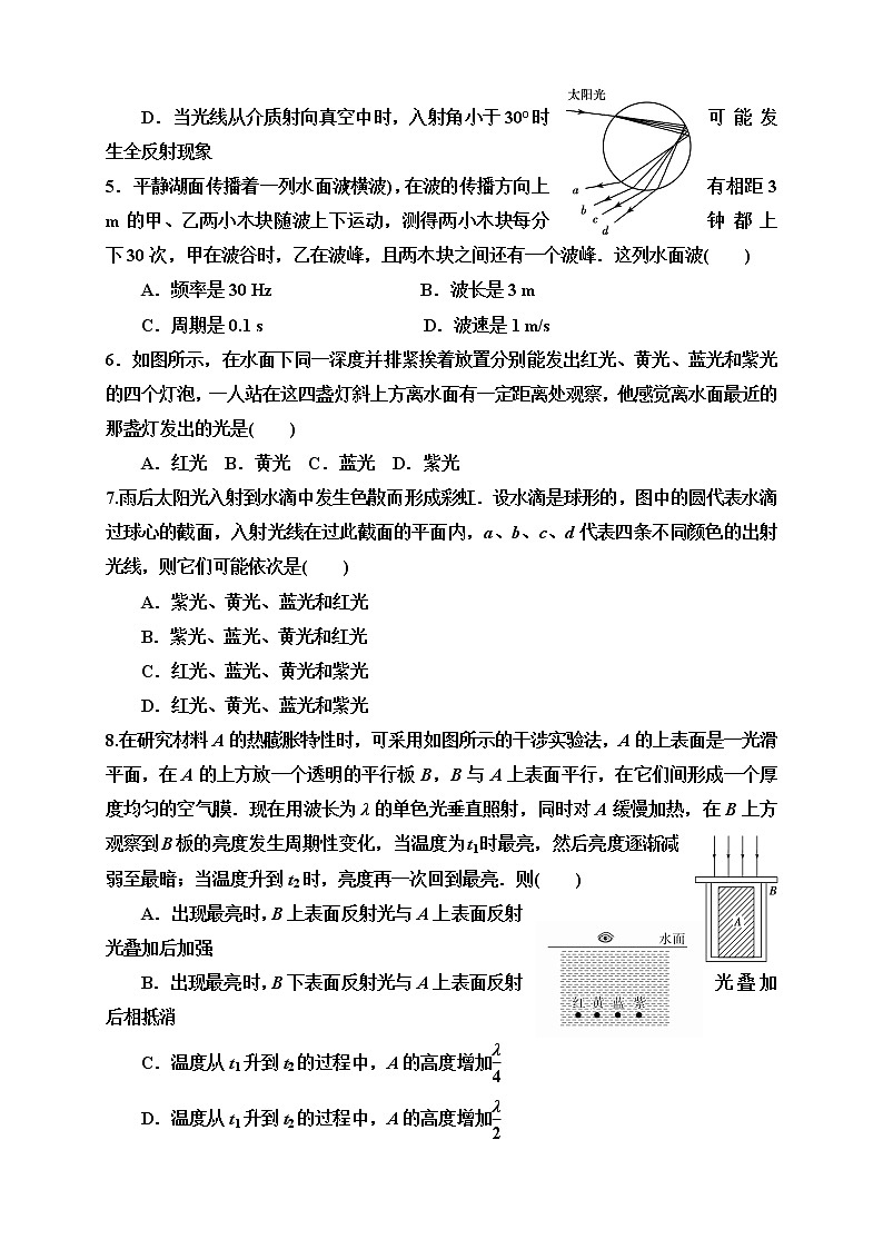 2020朔州应县一中校高二下学期期中考试物理试题含答案02