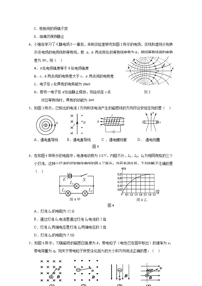 广西百色市2019-2020学年高二上学期期末考试物理试题（无答案）第2页