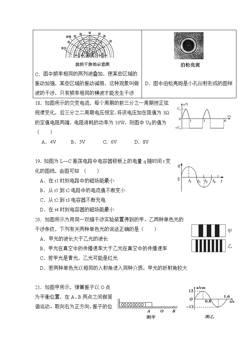 2020雅安中学高二6月月考（期中）理综-物理试题含答案第2页