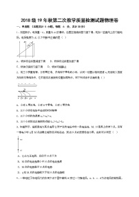 2020仁寿县二中高二11月月考物理试题含答案