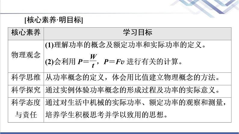 鲁科版高中物理必修第二册第1章第2节功率课件+学案+课后素养02