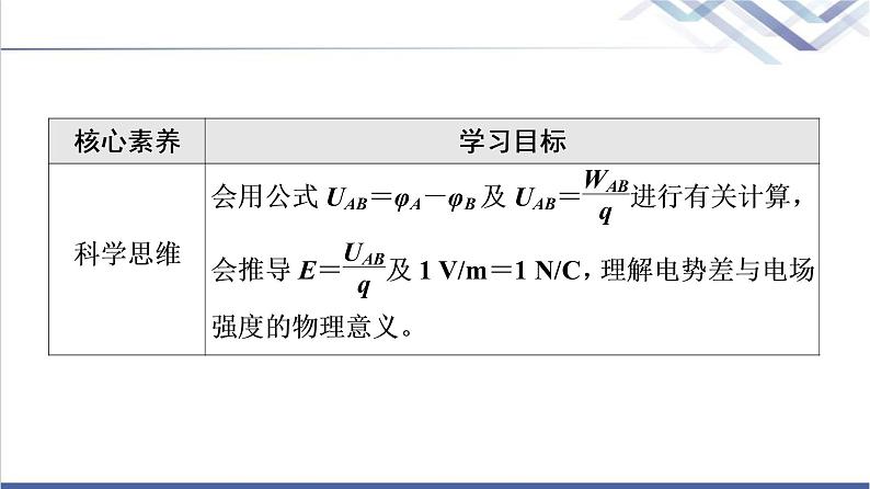 鲁科版高中物理必修第三册第2章第3节电势差与电场强度的关系课件第3页