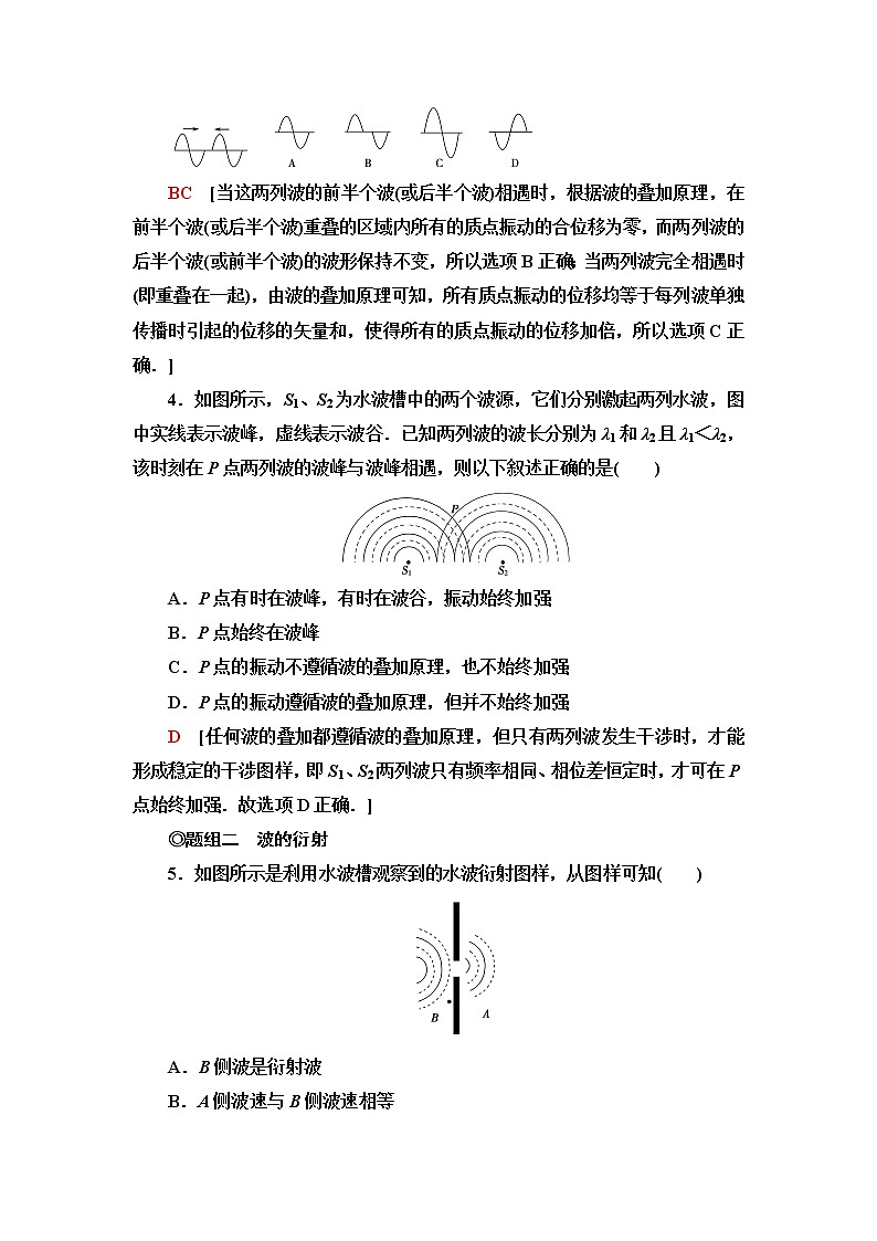 鲁科版高中物理选择性必修第一册第3章第3节波的干涉和衍射第4节多普勒效应及其应用课件+学案+练习含答案02