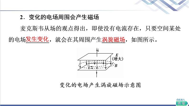 鲁科版高中物理选择性必修第二册第4章第1节电磁波的产生课件+学案+练习含答案05