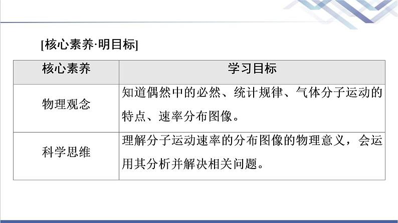 鲁科版高中物理选择性必修第三册第1章第3节气体分子速率分布的统计规律课件第2页