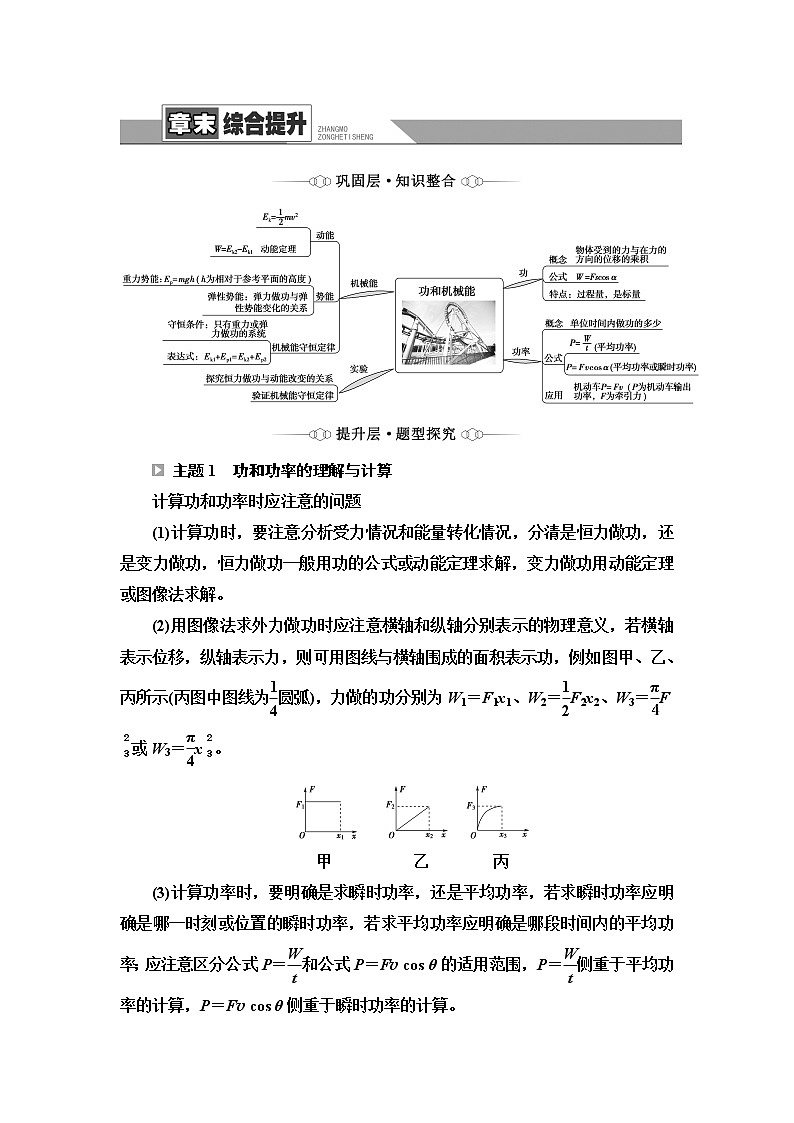 鲁科版高中物理必修第二册第1章章末综合提升课件+学案+测评含答案01