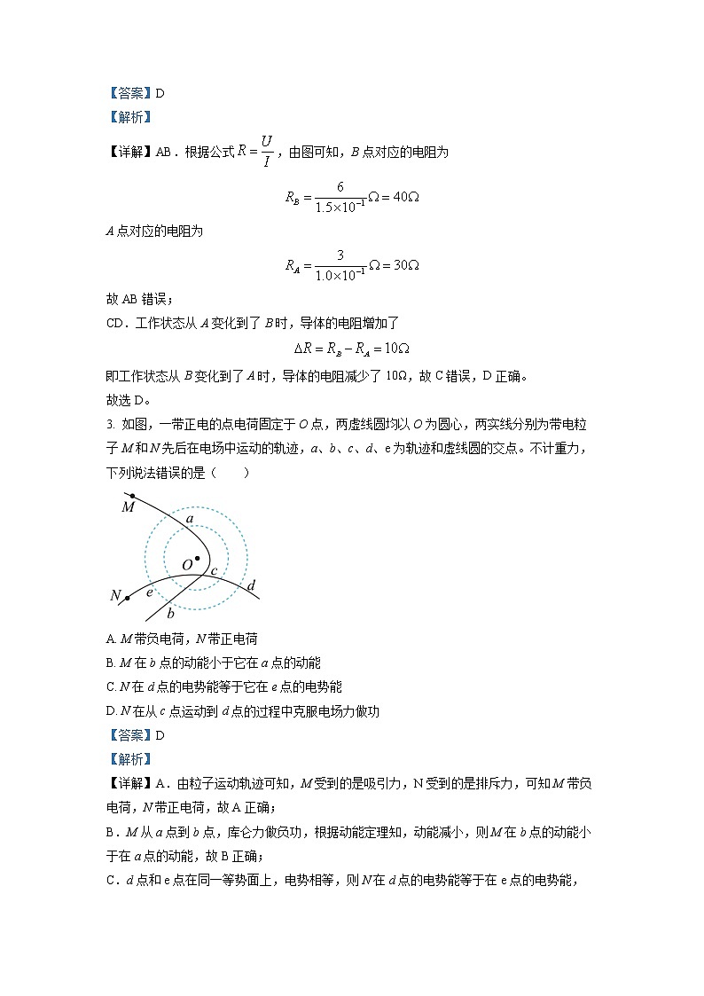 2022-2023学年湖南省常德市第一中学高二上学期第一次月考物理试题（解析版）第2页