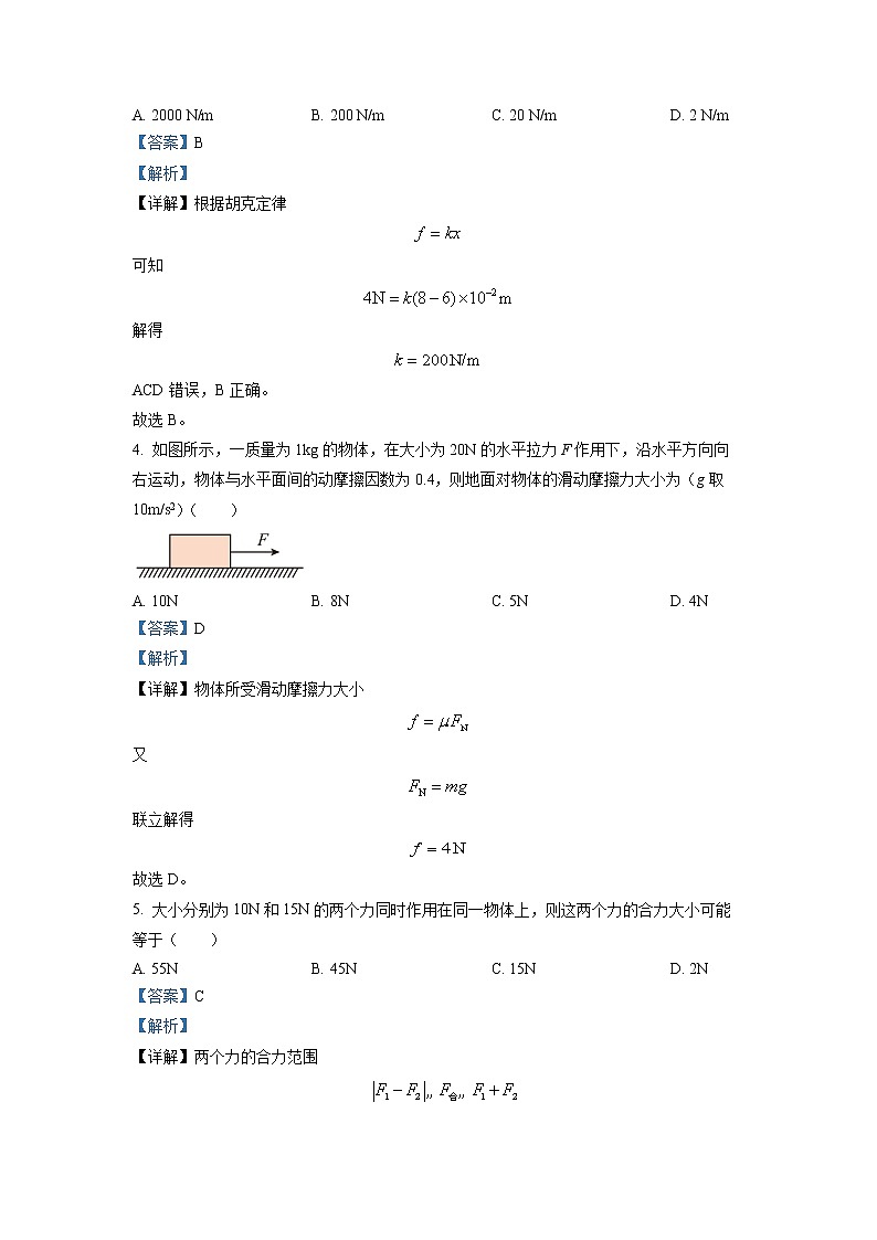 2021-2022学年江苏省盐城市时杨中学高二上学期期中考试物理试题  （解析版）第2页