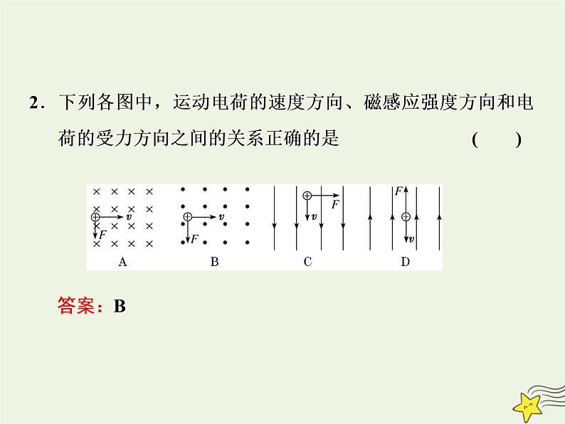 高考物理一轮复习第9章磁场第2课时磁场对运动电荷的作用课件06