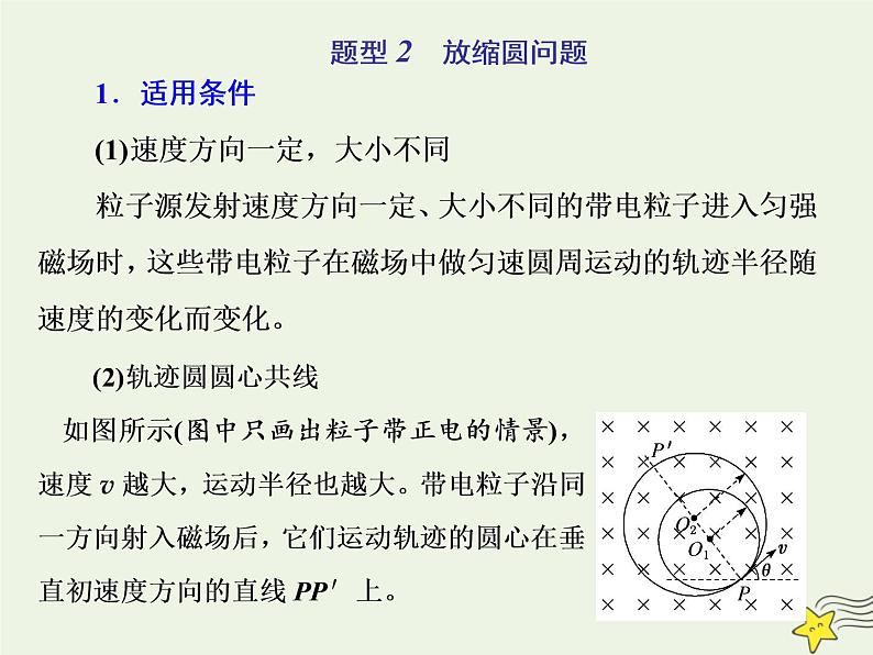 高考物理一轮复习第9章磁场第4课时磁场中的动态圆磁聚焦磁发散问题课件06