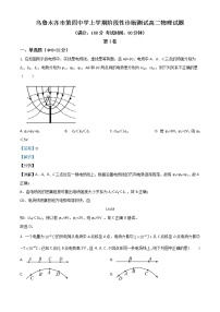 2022乌鲁木齐四中高二上学期期中考试物理试题含解析