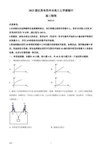 2023届江苏省苏州市高三上学期期中物理试题（PDF版）