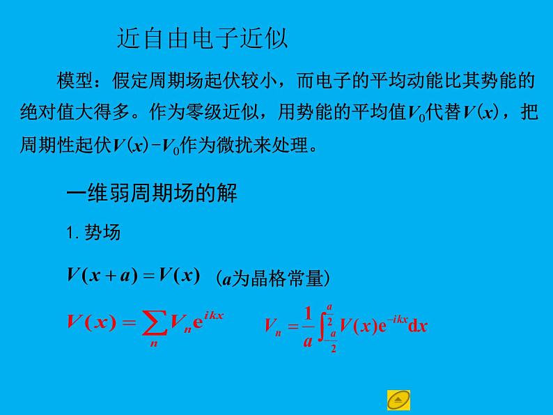 2021-2022学年高二物理竞赛课件：近自由电子近似第2页