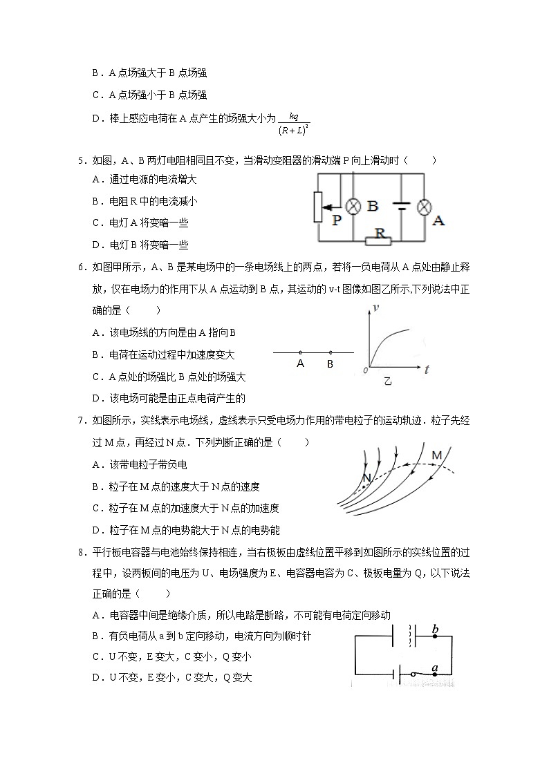 山西省长治市第二中学校2022-2023学年高二物理上学期第一次月考试题（Word版附答案）第2页