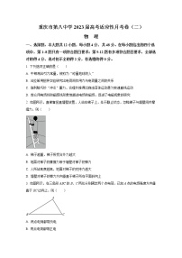 重庆市第八中学2022-2023学年高三物理上学期适应性月考卷（二）（Word版附解析）