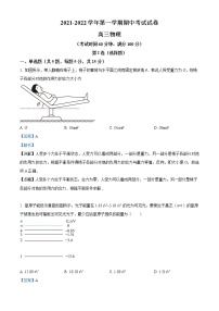 2022阿克苏地区柯坪县柯坪湖州国庆中学高三上学期期中物理试题含解析