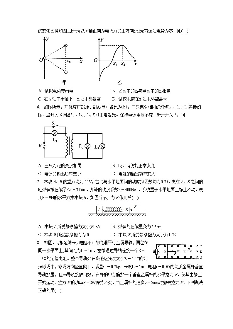 2022年四川省成都七中高考物理三诊试卷（含答案解析）02