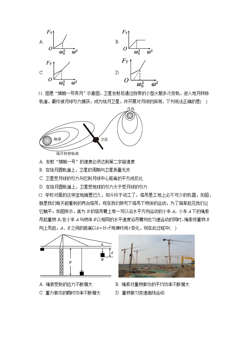 2021-2022学年黑龙江省哈尔滨市香坊区德强学校高一（下）期中物理试卷（含答案解析）03