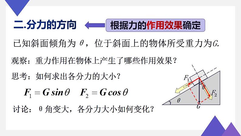 人教版物理必修一 3.4.2 力的分解 课件06