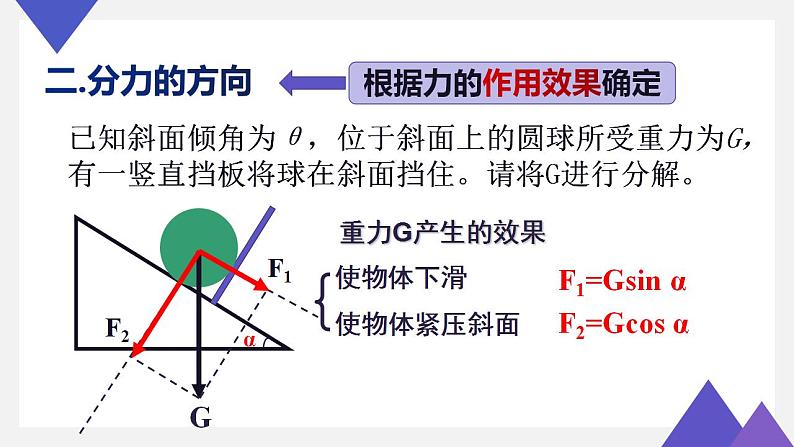 人教版物理必修一 3.4.2 力的分解 课件08