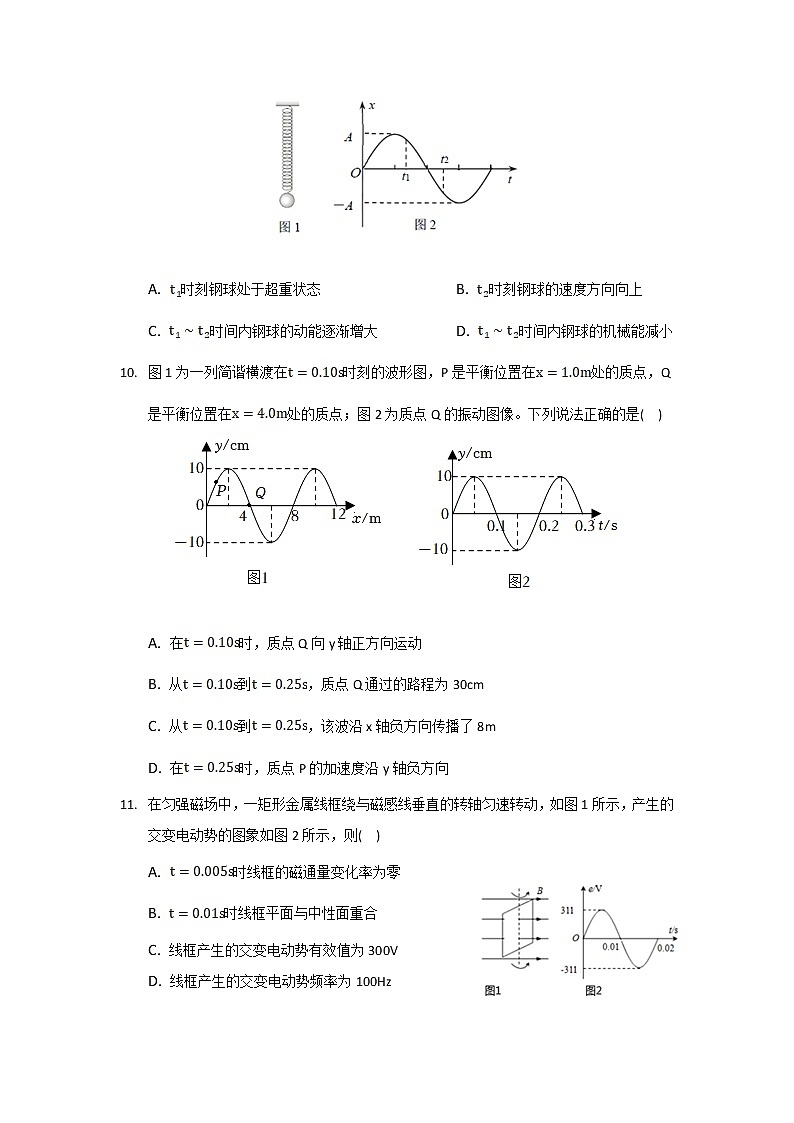 2021-2022学年安徽省桐城市桐城中学高二下学期月考（二十四）物理试题（Word版）第3页