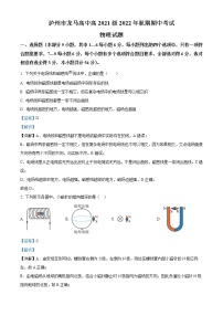 2023泸州龙马高中高二上学期期中物理试题含解析