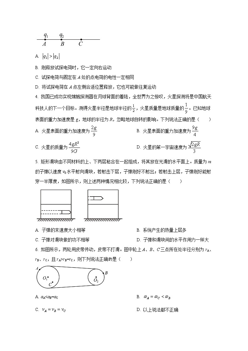 辽宁省沈阳市重点高中联合体2022-2023学年高三物理上学期期中试题（Word版附答案）第2页