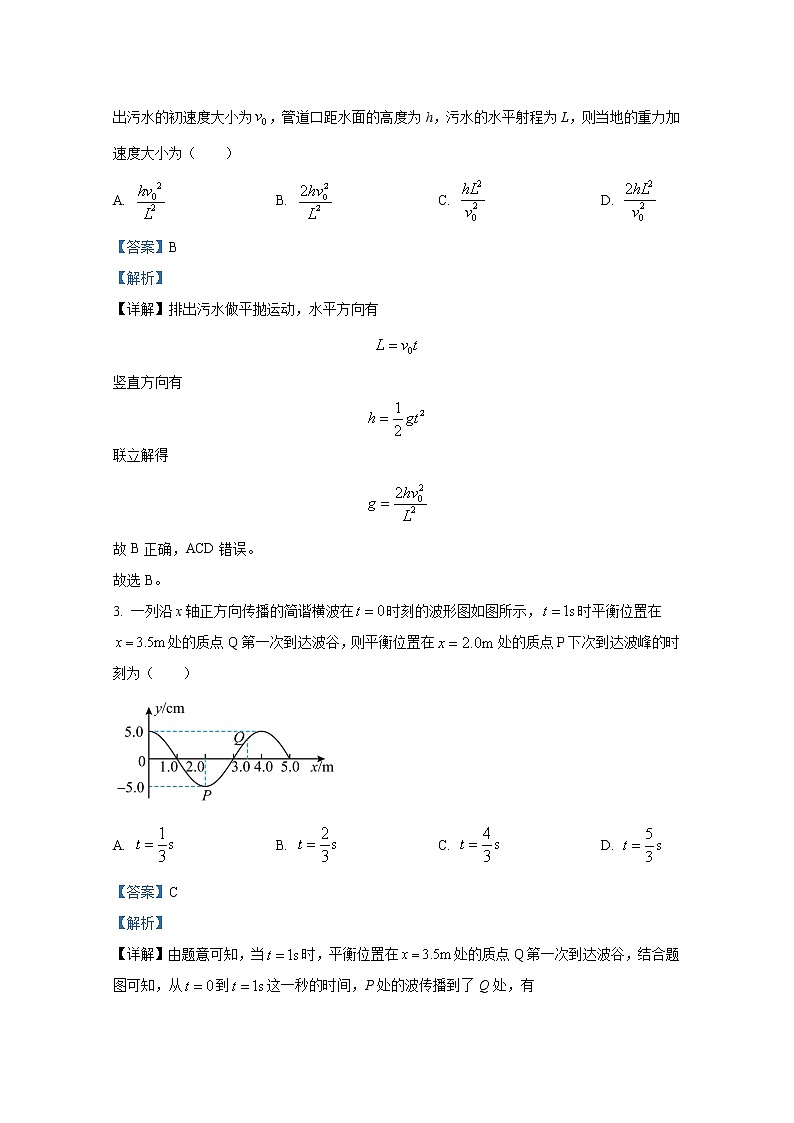 湖南省湘西州七县一市2023届高三物理上学期质量检测试卷（Word版附解析）第2页