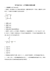 精品解析：黑龙江省大兴安岭呼玛县高级中学2021-2022学年高二（上）期末考试物理试题