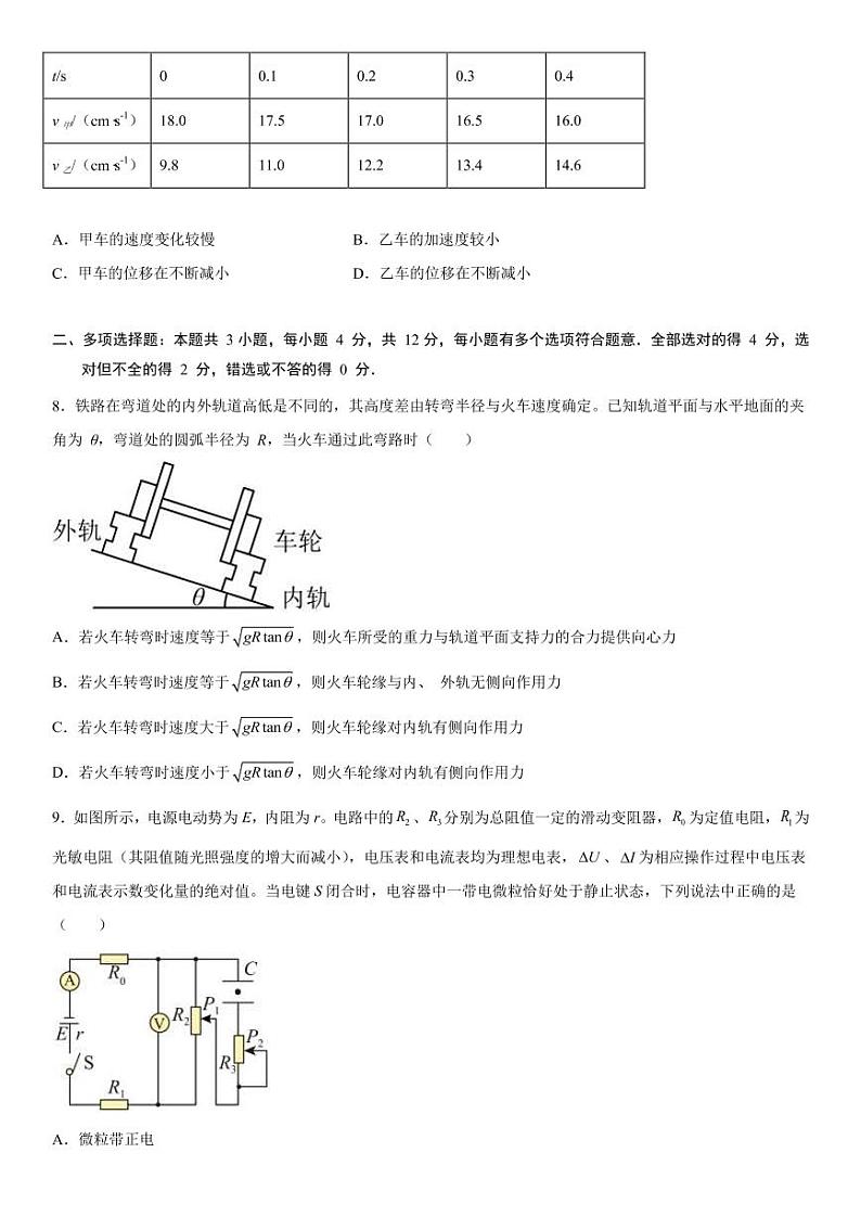 2022-2023学年新疆维吾尔自治区和田地区民丰县高三上学期11月期中物理试题（PDF版）03