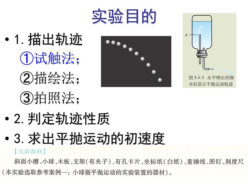 2023年高考物理一轮复习实验：研究平抛 课件第3页