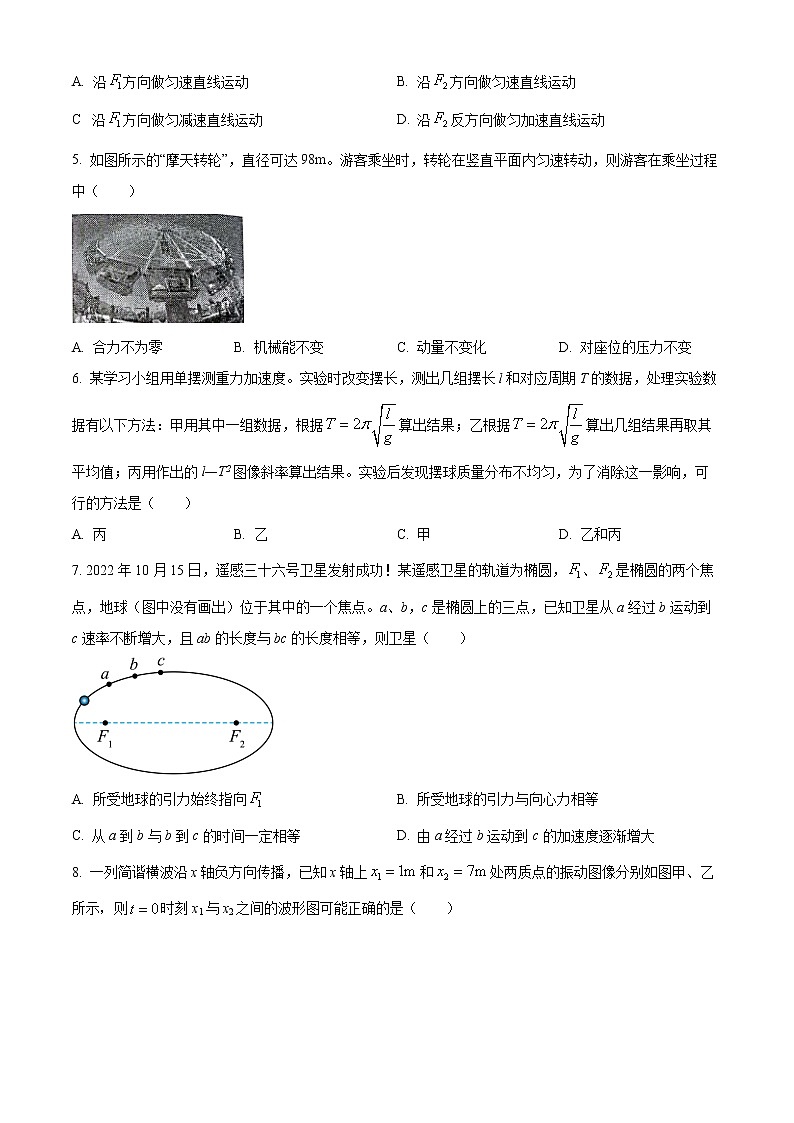 江苏省盐城市2022-2023学年高三上学期期中考试物理试题第2页