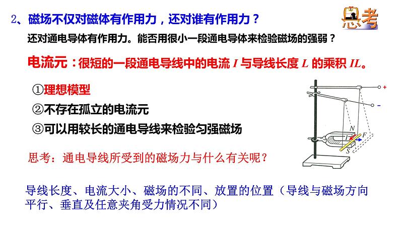 人教版必修三13.2 磁感应强度  磁通量 课件第6页