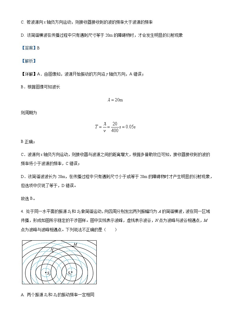 2021-2022学年甘肃省庆阳市第六中学高二（下）期中物理试题含解析03
