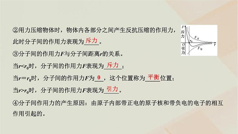 粤教版高中物理选择性必修第三册第一章分子动理论第二节分子热运动与分子力课件第7页