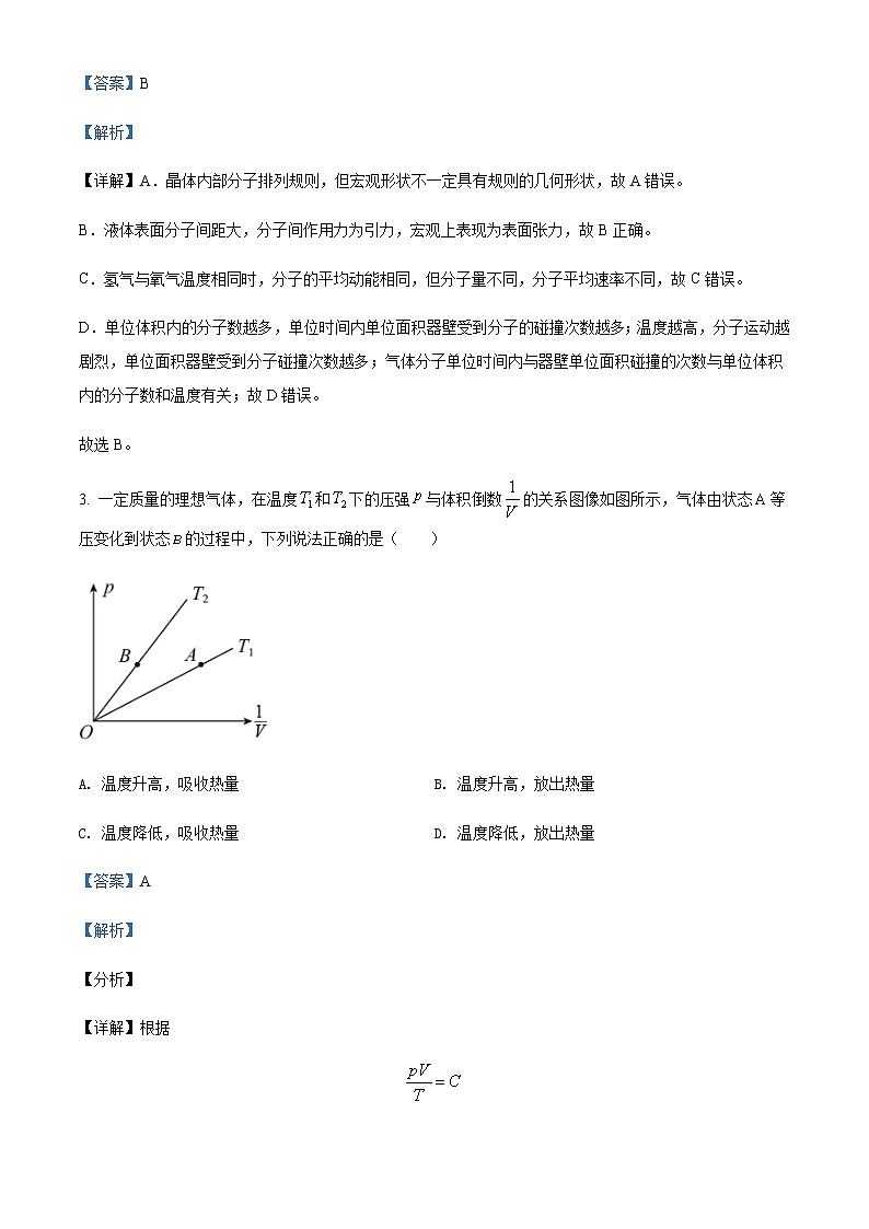 2021-2022学年吉林省长春市农安县高二（下）期末物理试题含解析02
