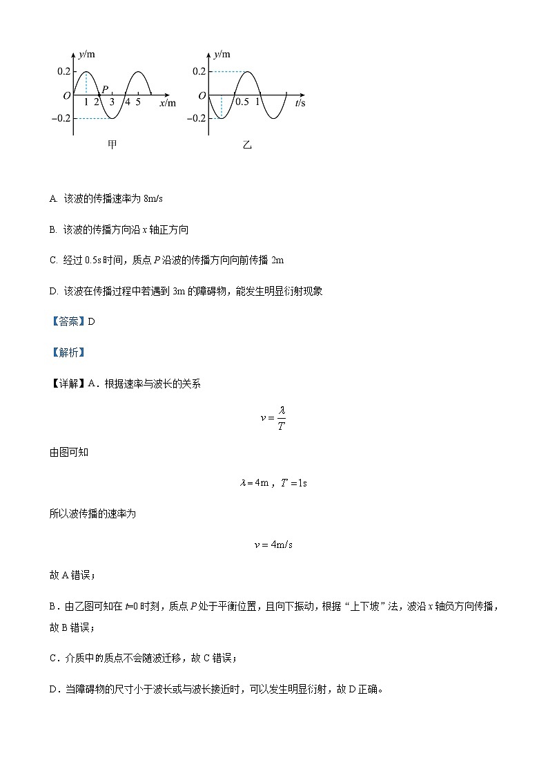 2021-2022学年福建省泉州科技中学高二（下）期末物理试题含解析03