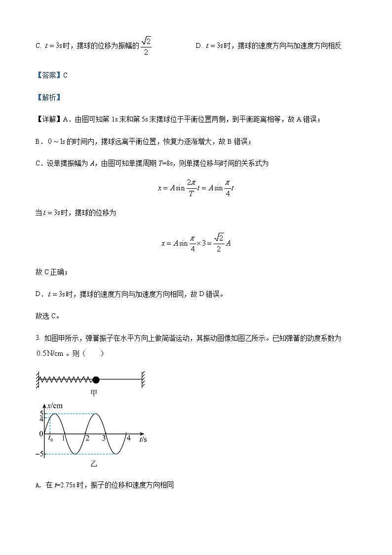 2021-2022学年陕西省延安市富县高级中学高二（下）期中物理试题含解析第2页