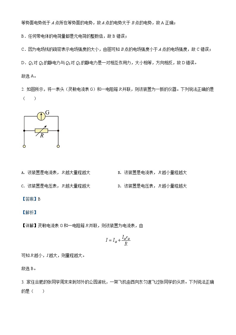 2021-2022学年皖淮名校高二（下）5月物理试题含解析02
