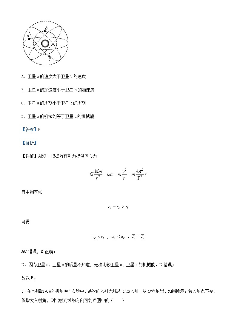 2021-2022学年江苏省苏州市高新区第一中学高三（上）期初考试物理试题含解析第2页