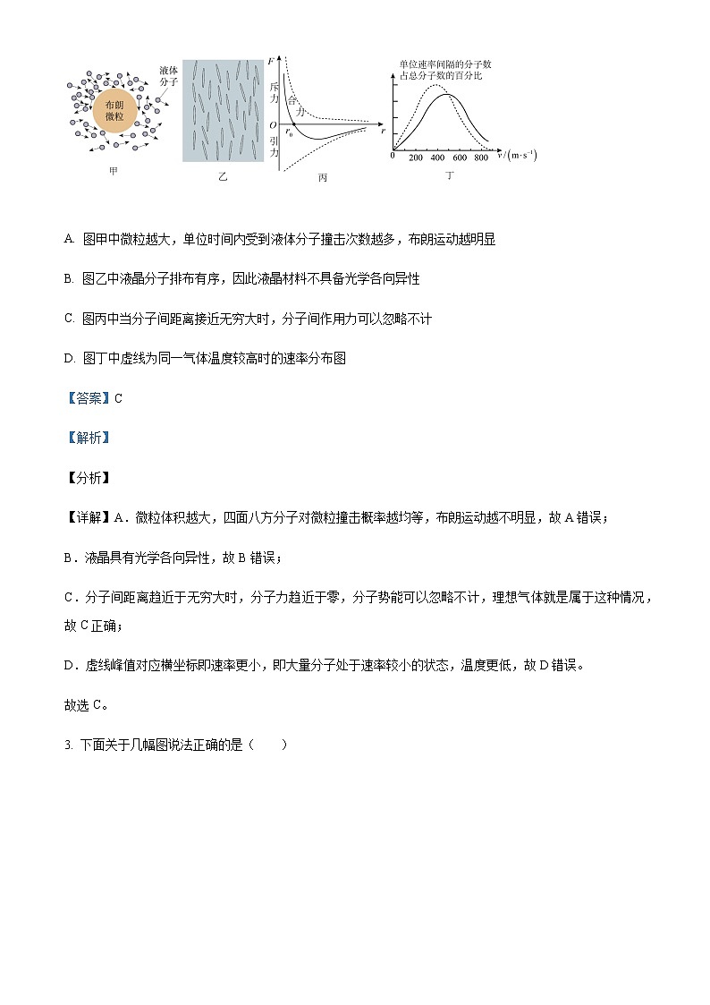 2021-2022学年江苏省南京市人民中学高二（下）6月物理试题含解析第2页