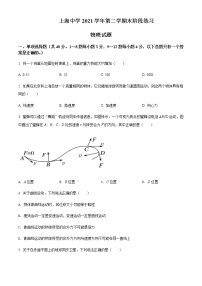 2021-2022学年上海市上海中学高一（下）期末物理试题含答案