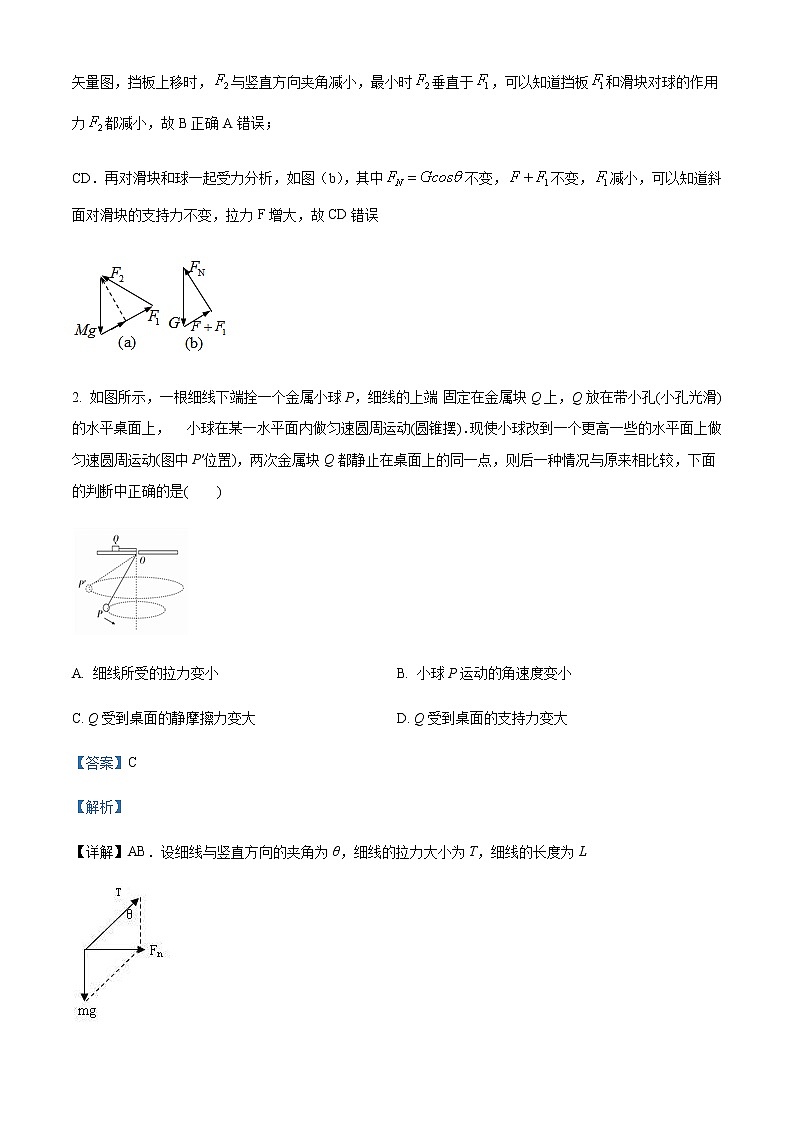 2022届湖南省长沙市雅礼中学高三（下）第七次月考物理试题含解析第2页