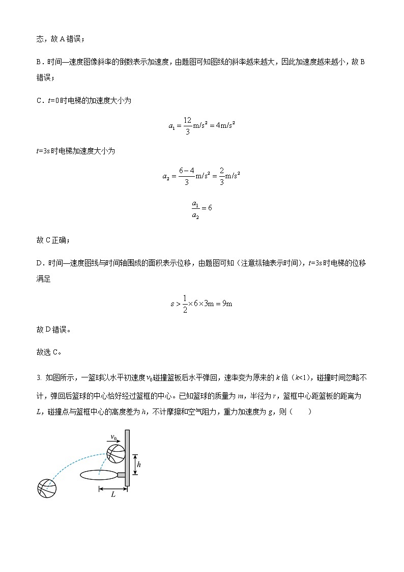 2022届四川省成都市树德中学高三（上）11月期中理综物理试题含解析第3页