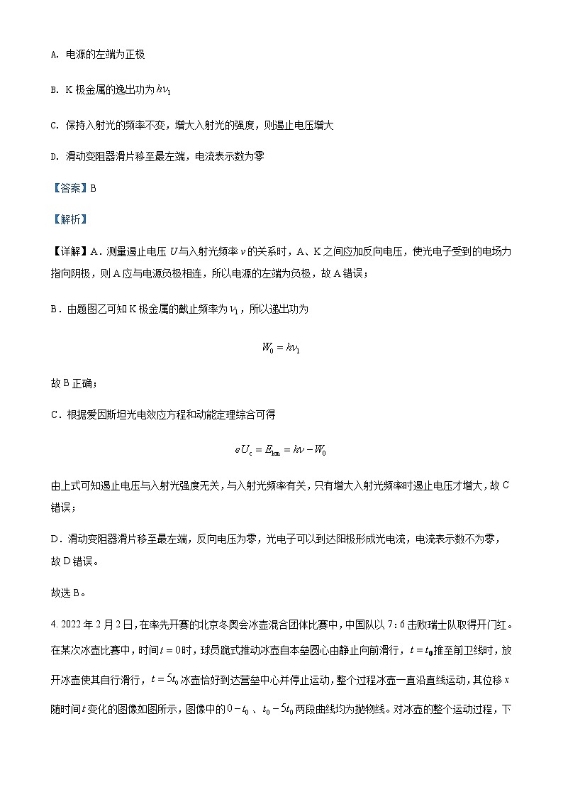 2021-2022年湖南省长沙市雅礼教育集团高二（下）期末物理试题含解析03